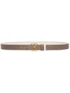 Shop Bally Belts In Deep Sepia/gold
