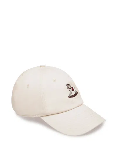 Bally Beni Biscof Rocking Horse Baseball Cap In White