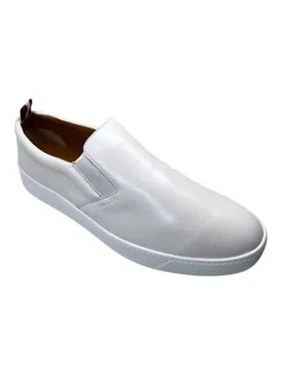 Pre-owned Bally Bently 6230476 Men's White Lamb Nappa Leather Sneakers Msrp $570