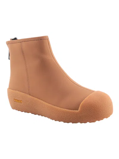 BALLY BERNINA 6302970 WOMEN'S CAMEL LEATHER BOOTS