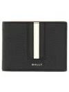Bally Leather Wallet With Bi-fold Design And Textured Finish