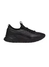 Bally Bikki 6234206 Men's Black Lamb Plain Leather Sneakers Us 6 In Black