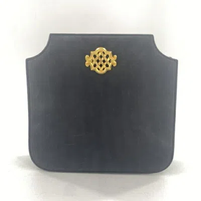 Pre-owned Bally Black Blue Suede Shoulder Bag () In Multi