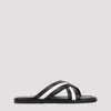 BALLY BLACK BONE CALF LEATHER GHERRY SANDAL