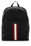 Bally Black Canvas Backpack