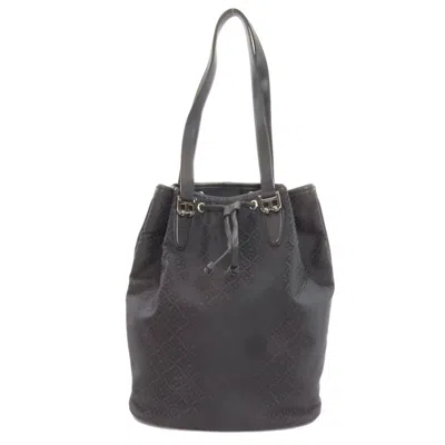 Pre-owned Bally Black Canvas Leather Tote Bag ()