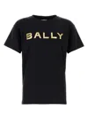 BALLY BLACK COTTON T-SHIRT
