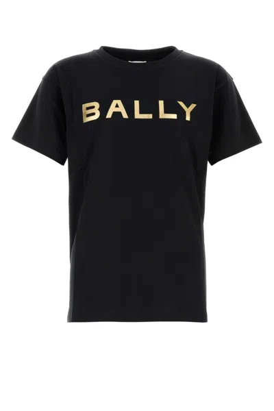 Bally Metallic Logo T-shirt In Black