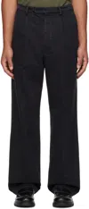 Bally Black Darted Trousers In Black
