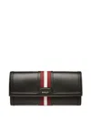 Bally Code Long Wallet In Black Leather