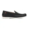 BALLY BLACK GRAINED DEER LEATHER NADIM MOCASSIN