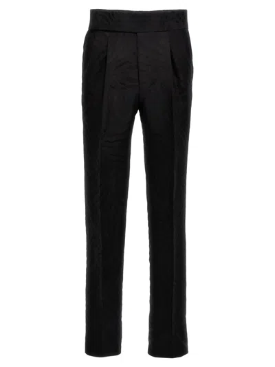 BALLY BLACK JACQUARD PANTS