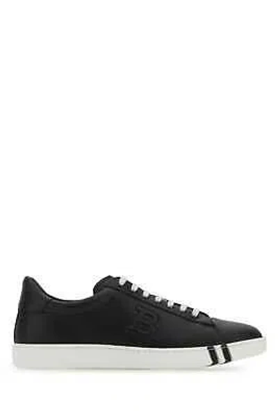 Pre-owned Bally Black Leather Asher Sneakers In F600