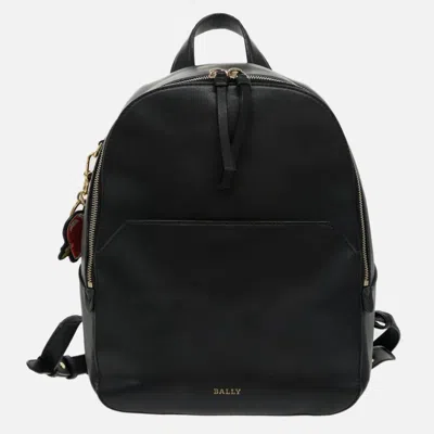 Pre-owned Bally Black Leather Backpack Bag ()