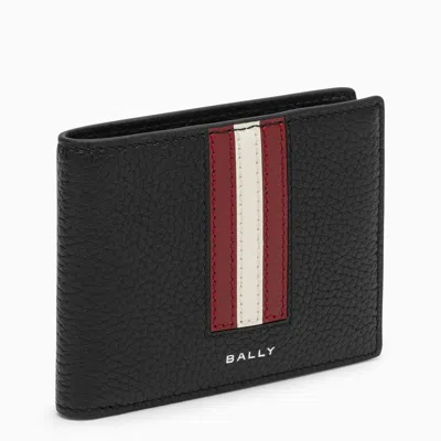 Bally Black Leather Bi-fold Wallet