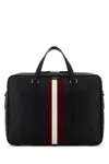 Bally Code Briefcase In Black