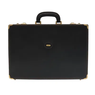 Pre-owned Bally Black Leather Briefcase Bag ()