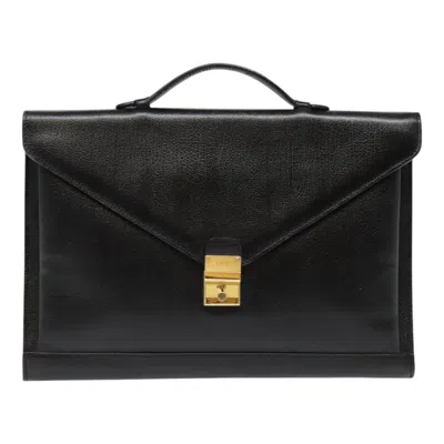 Pre-owned Bally Black Leather Briefcase Bag ()