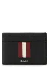 Bally Blue Leather Card Holder In Blue