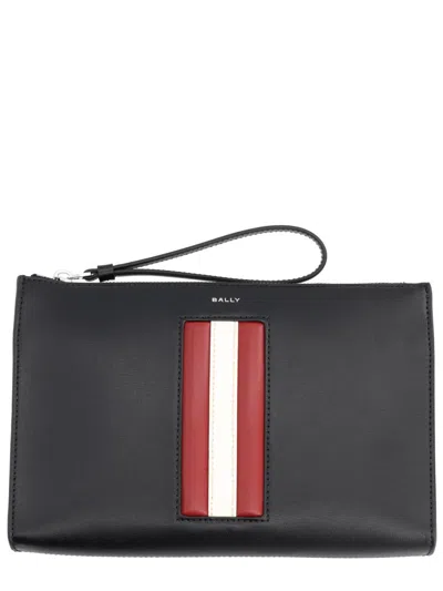 Bally Black Leather Clutch