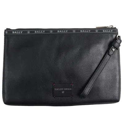 Pre-owned Bally Black Leather Clutch Bag ()