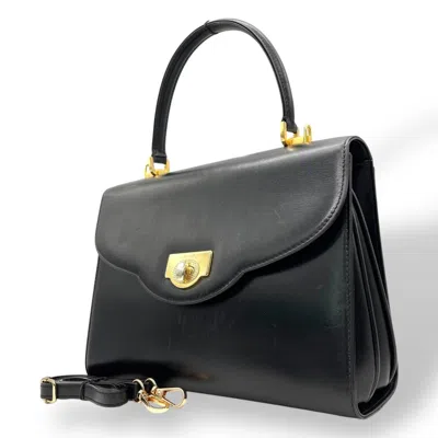 Pre-owned Bally Black Leather Handbag Shoulder Bag ()