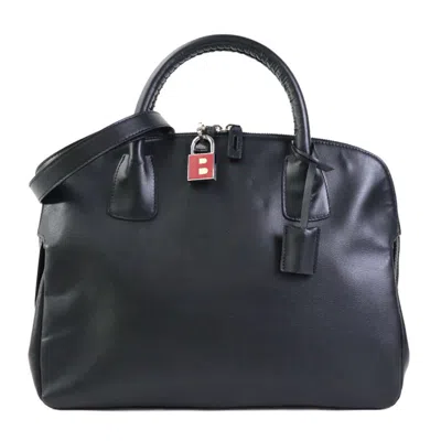 Pre-owned Bally Black Leather Handbag Shoulder Bag ()