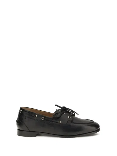 Bally Black Leather Loafers
