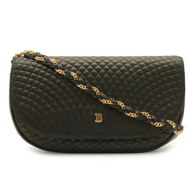 Pre-owned Bally Black Leather Pochette Shoulder Bag ()