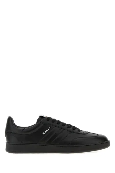 BALLY BLACK LEATHER RIVY SNEAKERS