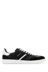Bally Roget Leather Sneakers Contrast Sole In Black