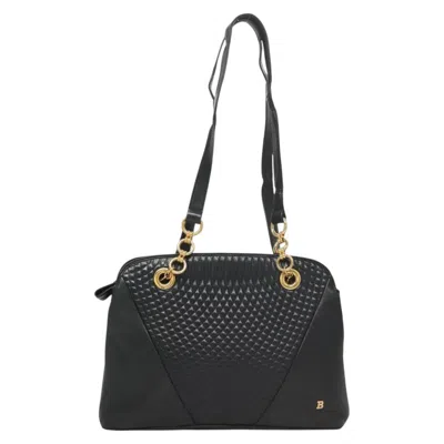 Pre-owned Bally Black Leather Shoulder Bag ()