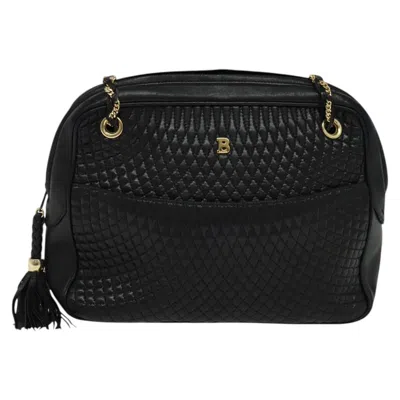 Pre-owned Bally Black Leather Shoulder Bag ()