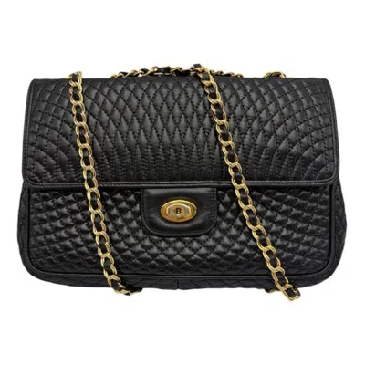 Pre-owned Bally Black Leather Shoulder Bag ()