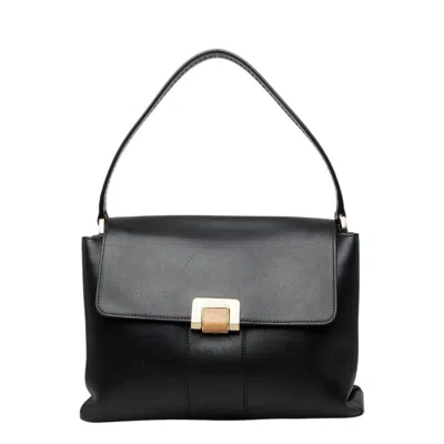 Pre-owned Bally Black Leather Shoulder Bag ()