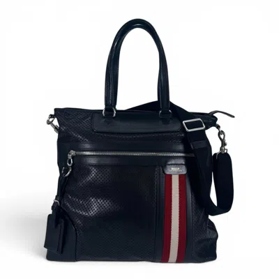 Pre-owned Bally Black Leather Shoulder Bag Tote Bag ()