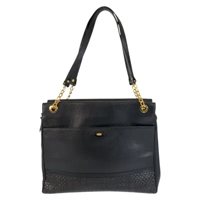 Pre-owned Bally Black Leather Shoulder Bag Tote Bag ()
