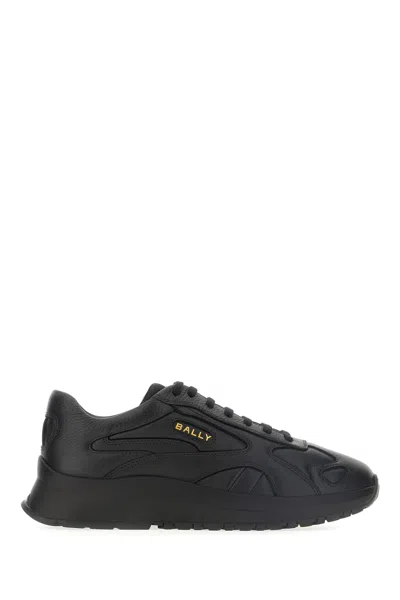 Bally Black Leather Sneakers In U901