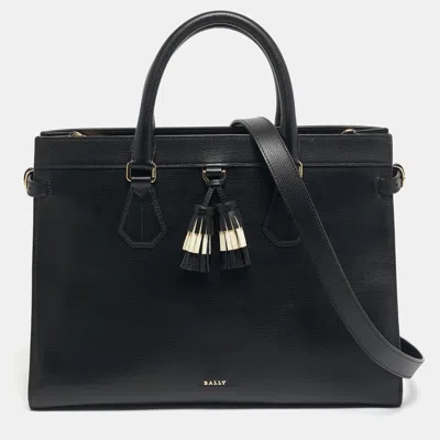 Pre-owned Bally Black Leather Taby Satchel