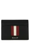 Bally Thar Leather Card Holder In Black