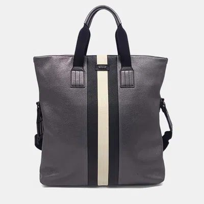 Pre-owned Bally Black Leather Tote And Shoulder Bag