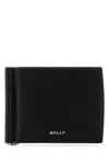 Bally Banque Bi-fold Leather Wallet In Black