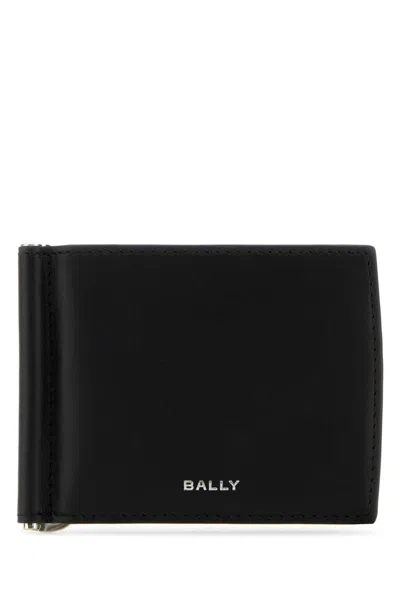 BALLY BLACK LOGO WALLET