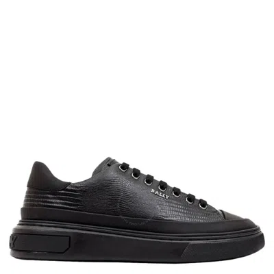 Bally Black Maily Calf Embossed Low-top Sneakers