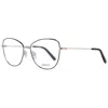 Bally Burgundy Women Optical Frames In Metallic