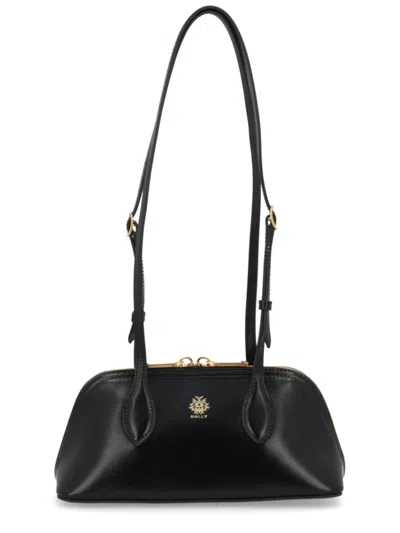 Bally Black Praline Small Shoulder Bag In Purple