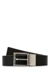 Bally Reversible Leather Belt Midnight
