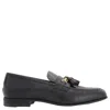 Bally Black Suisse Leather Loafers In Black