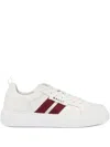Bally Blayze Ribbon-detail Perforated Sneakers In White