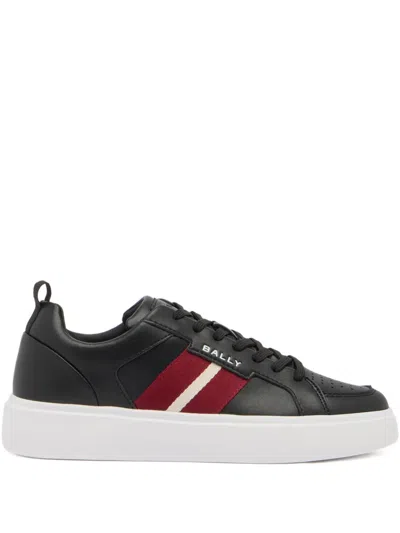 Bally Blayze Ribbon-detail Sneakers In Black